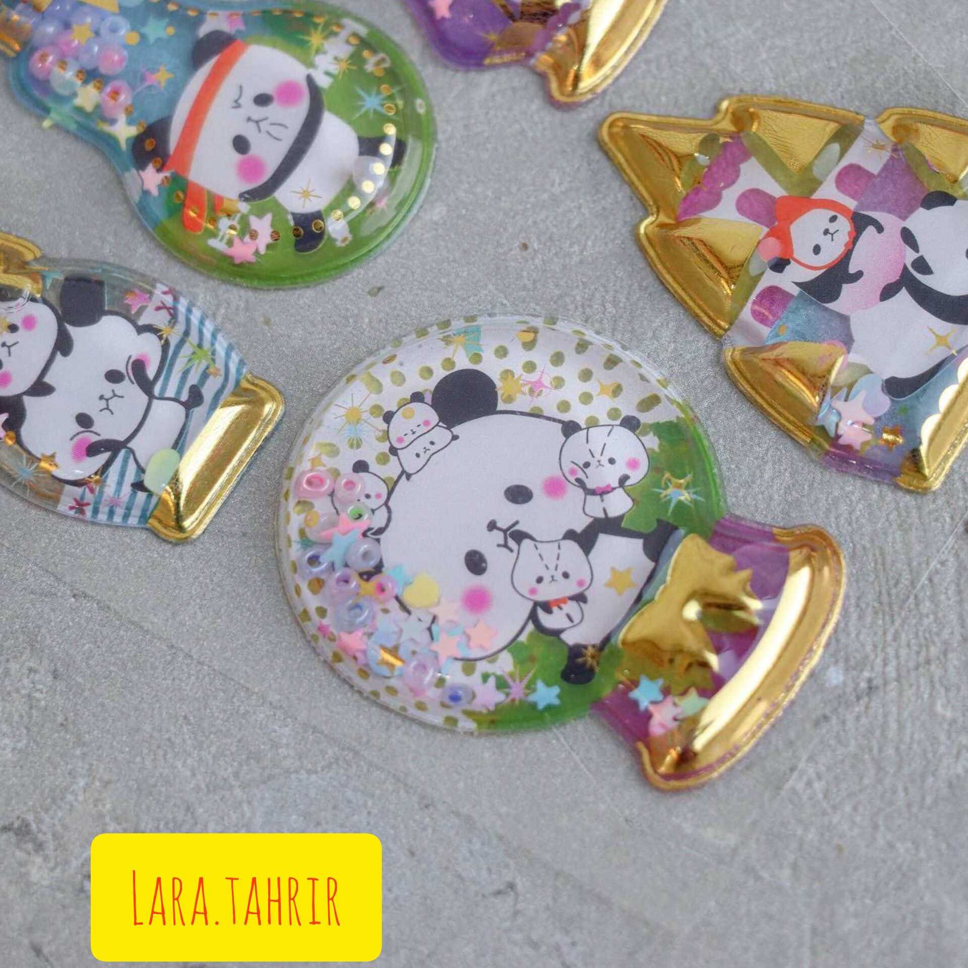 استیکر آکواریومی طلا کوب