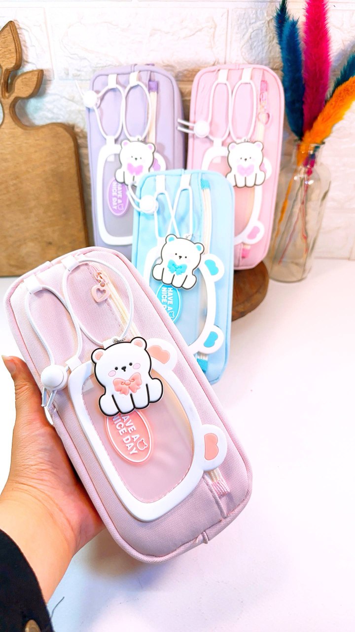 جامدادی ۲ زیپ خرس نایس دی