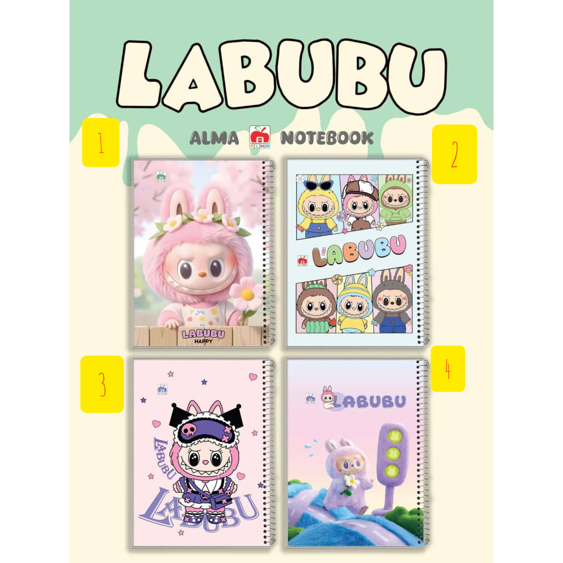 دفتر ۶۰ برگ مجلد لبوبو