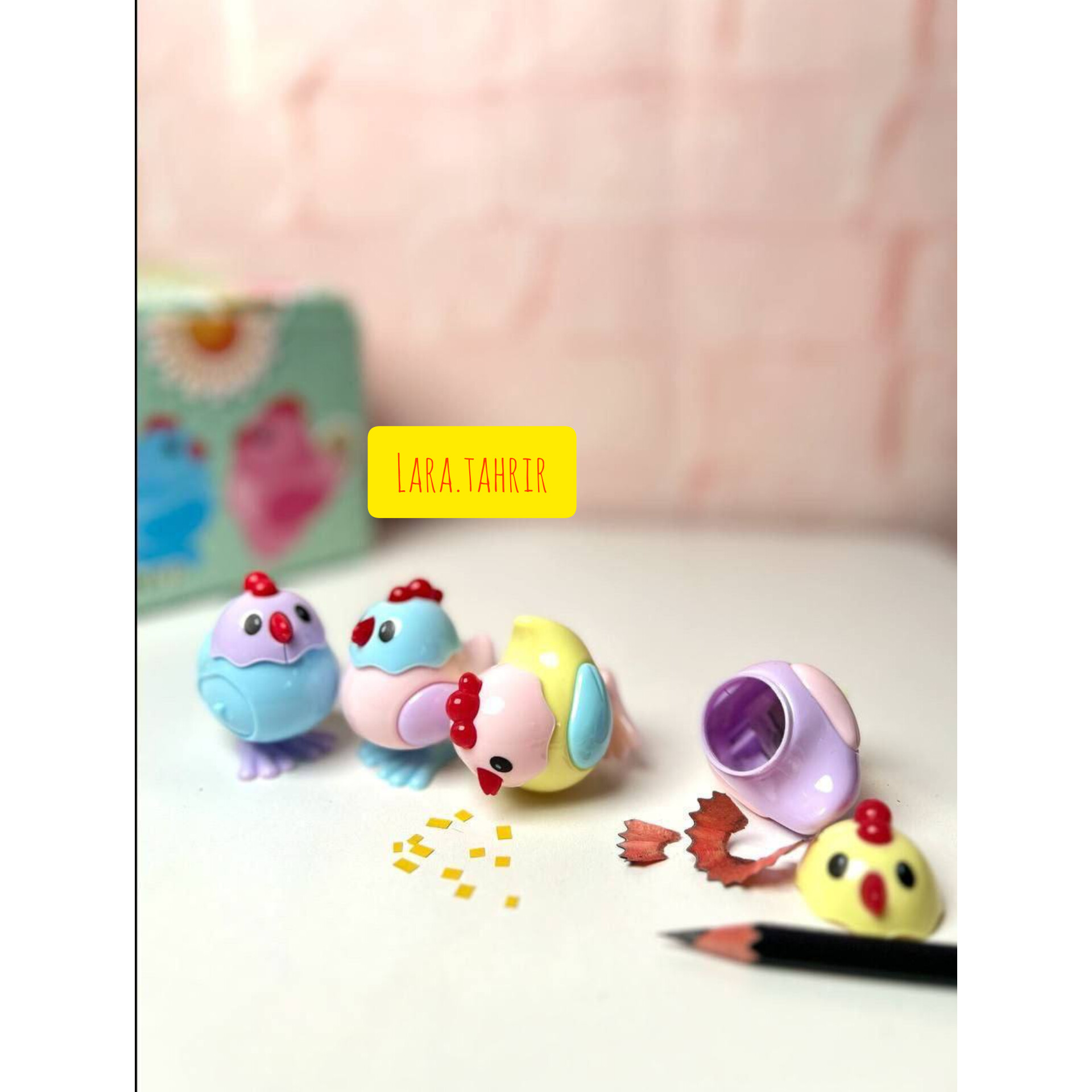 تراش مخزن دار طرح جوجه رنگی