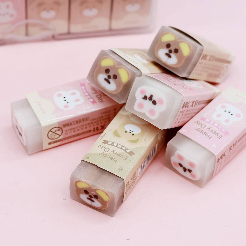 پاک کن مغز دار طرح خرس و گربه و پروانه