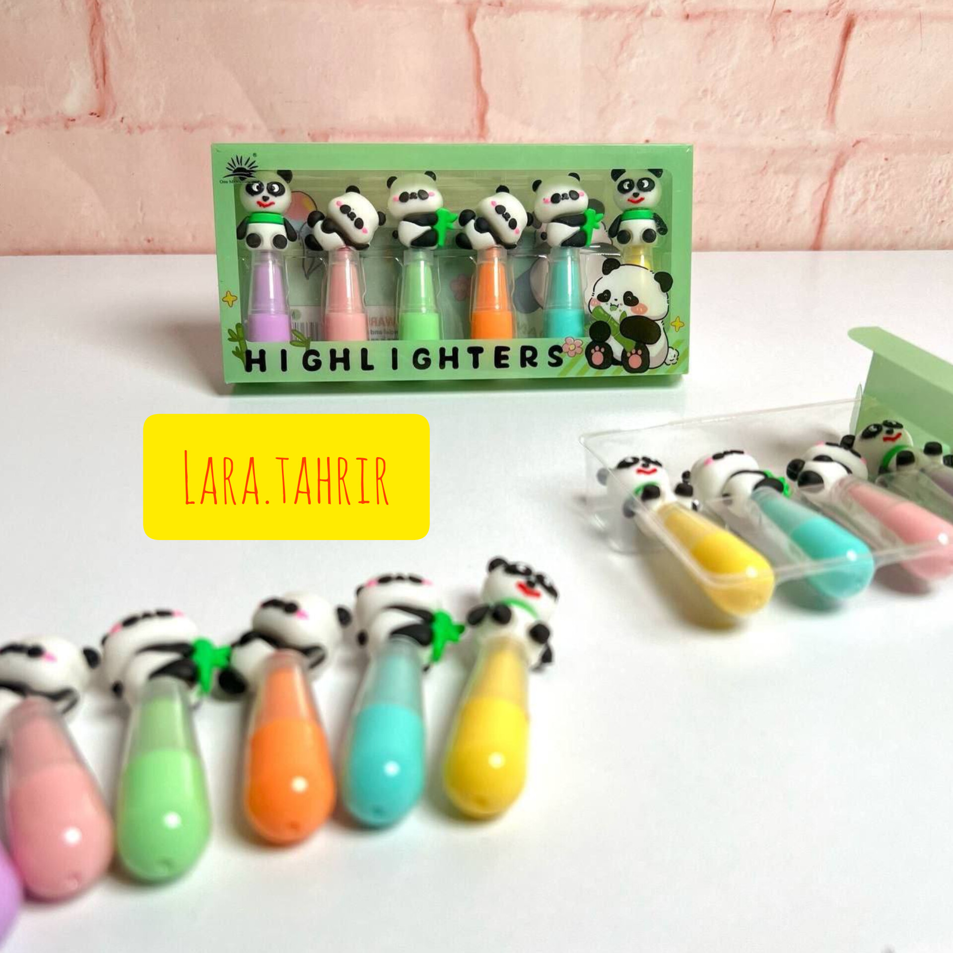 ست ۶ عددی هایلایتر فانتزی پاندا تنبل خوابالو