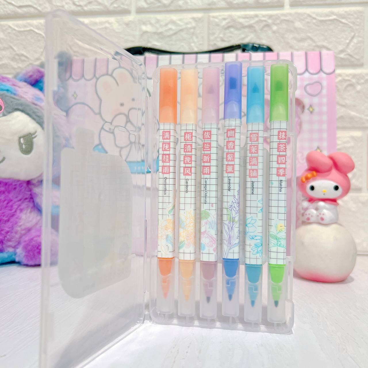 ست ۶ عددی هایلایتر دو طرح معطر