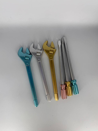 خودکار فانتزی طرح ابزار آچار فرانسه و پیچ گوشتی